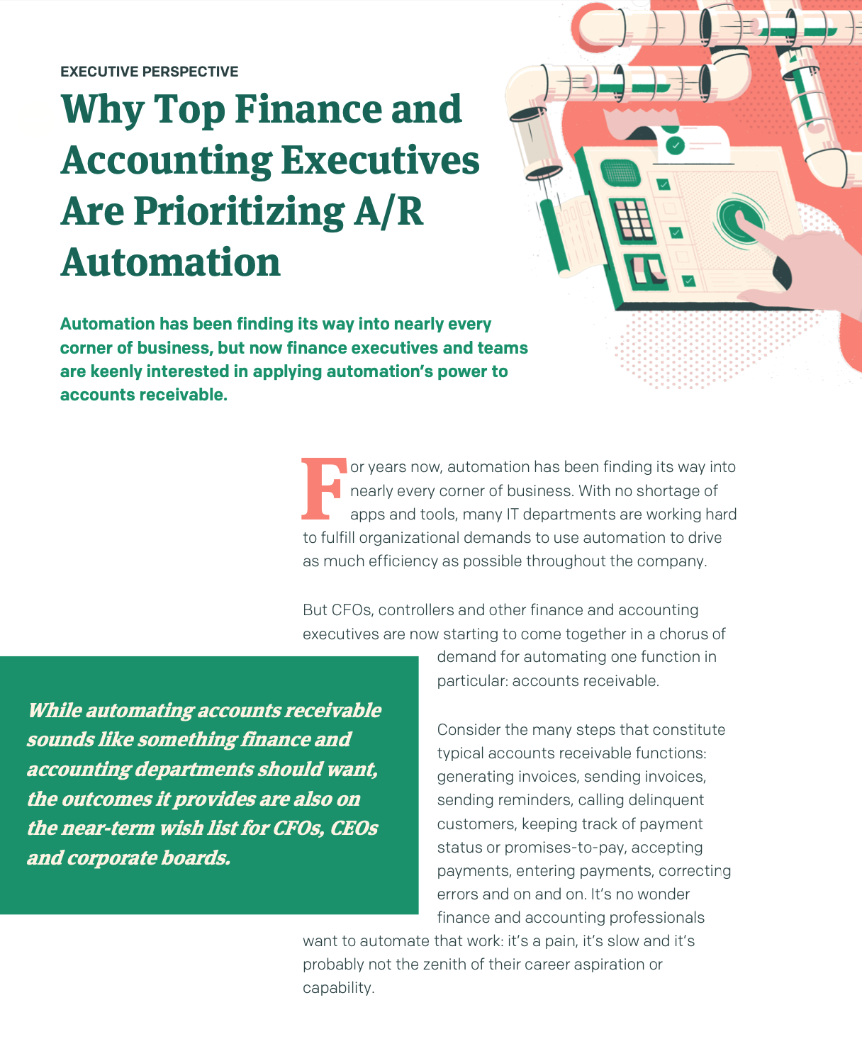 Finance, Accounting Execs. Are Prioritizing A/R Automation